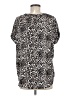 Buffalo by David Bitton 100% Polyester Animal Print Silver Tan Short Sleeve Blouse Size M - photo 2