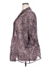 Apt. 9 100% Polyester Animal Print Purple 3/4 Sleeve Blouse Size 2X - photo 5