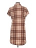No Comment Plaid Brown Casual Dress Size L - photo 2