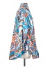 Paolita Print Blue Long Sleeve Button-Down Shirt Size S - photo 4