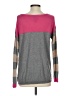 C&C California Color Block Pink Pullover Sweater Size S - photo 2