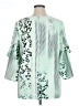 Unbranded 100% Polyester Green 3/4 Sleeve Blouse Size XL - photo 2