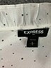 Express Outlet 100% Polyester Polka Dots Ivory White Long Sleeve Blouse Size L - photo 7