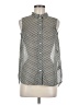 H&M 100% Polyester Polka Dots Silver Sleeveless Blouse Size 8 - photo 1