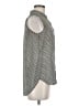 H&M 100% Polyester Polka Dots Silver Sleeveless Blouse Size 8 - photo 4