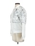 BCBGMAXAZRIA 100% Cotton Graphic White Track Jacket Size XXS - photo 5