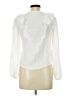 MNG 100% Cotton Ivory White Long Sleeve Blouse Size 13 - photo 2