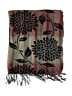 Unbranded Floral Stripes Black Scarf One size - photo 2