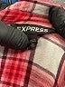 Express 100% Rayon Plaid Red Long Sleeve Button-Down Shirt Size XS - photo 7