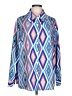 Unbranded Argyle Blue Long Sleeve Button-Down Shirt Size L (estimated) - photo 1