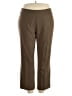 Investments Solid Brown Tan Active Pants Size 20 - photo 1