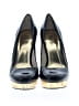 MICHAEL Michael Kors 100% Leather Blue Black Heels Size 7 - photo 2