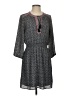 Daniel Rainn 100% Polyester Chevron-herringbone Gray Casual Dress Size S - photo 1