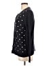 Croft & Barrow Polka Dots Black Pullover Sweater Size L - photo 5