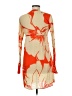 Echo Print Orange Casual Dress Size M - photo 2