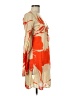 Echo Print Orange Casual Dress Size M - photo 4