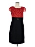 Alyx 100% Polyester Polka Dots Red Casual Dress Size 8 - photo 1