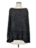 Ann Taylor LOFT 100% Polyester Polka Dots Black Long Sleeve Blouse Size S - photo 1