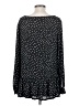 Ann Taylor LOFT 100% Polyester Polka Dots Black Long Sleeve Blouse Size S - photo 2