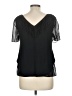 Akris Punto Black Short Sleeve Blouse Size 8 - photo 2