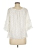 1.State 100% Polyester Ivory 3/4 Sleeve Blouse Size M - photo 2