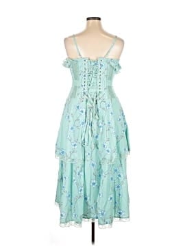 sachin and babi light blue dress Floral Waist Corset Dress Women Lace Up Princess Fairy Sweet Midi Dress  Bandage Sleeve Casual Dress Summer Sexy Dress Buy cheaply on Joom