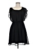 Lush Solid Black Casual Dress Size M - photo 1