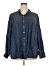 d/C Jeans 100% Lyocell Blue Long Sleeve Button-Down Shirt Size 2X - photo 1