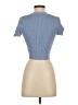 Zara Blue Short Sleeve Henley Size S - photo 2