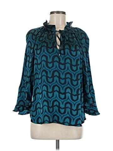 Alice & Trixie Long Sleeve Silk Top (view 1)