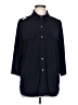 Unbranded Blue 3/4 Sleeve Button-Down Shirt Size L (estimated) - photo 1