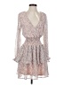 Lulus 100% Polyester Floral Gray Cocktail Dress Size XS - photo 1