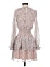 Lulus 100% Polyester Floral Gray Cocktail Dress Size XS - photo 2