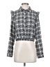BCBGeneration Houndstooth Silver Long Sleeve Blouse Size S - photo 1