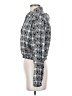 BCBGeneration Houndstooth Silver Long Sleeve Blouse Size S - photo 5