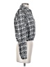BCBGeneration Houndstooth Silver Long Sleeve Blouse Size S - photo 4