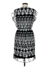 AB Studio 100% Polyester Graphic Black Casual Dress Size M - photo 2