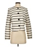 H&M Stripes Ivory Coat Size S - photo 1