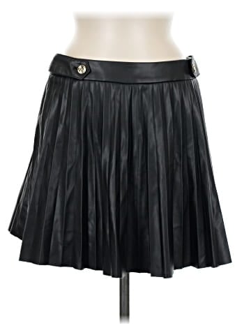 Zara Faux Leather Skirt (view 1)