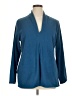 Norm Thompson 100% Polyester Blue Cardigan Size XL - photo 1