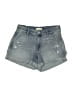 Happily Grey 100% Cotton Blue Denim Shorts Size 26 waist - photo 1