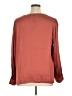Express 100% Polyester Burgundy Long Sleeve Blouse Size XL - photo 2