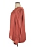 Express 100% Polyester Burgundy Long Sleeve Blouse Size XL - photo 5