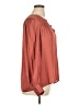 Express 100% Polyester Burgundy Long Sleeve Blouse Size XL - photo 4