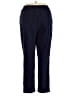 Blair 100% Polyester Solid Blue Track Pants Size 18 - photo 2
