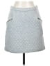 Hinge 100% Cotton Chevron-herringbone Gray Casual Skirt Size XS - photo 1