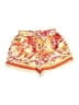 Shein 100% Polyester Paisley Orange Shorts Size S - photo 1