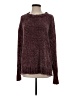 Seven7 100% Polyester Tweed Burgundy Pullover Sweater Size S - photo 1