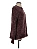 Seven7 100% Polyester Tweed Burgundy Pullover Sweater Size S - photo 4