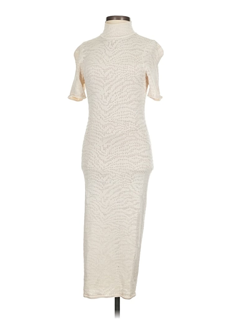 Pre-owned Ronny Kobo Casual Dress In White
